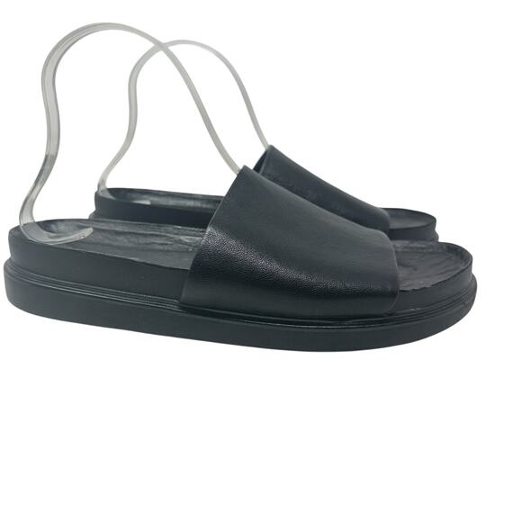 Vagabond Erin Leather Slide Sandals Chunky Platform Black Size 41 US 11 - Picture 6 of 13
